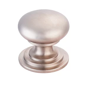 Fingertip Design Victorian Mushroom Cupboard Knob Pack Satin Nickel 50mm 2 Fingertip Design Victorian Mushroom Cupboard Knob Pack Satin Nickel 50mm