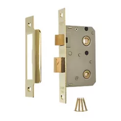 ERA Brass Bathroom Lock 76mm Case - 56mm Backset