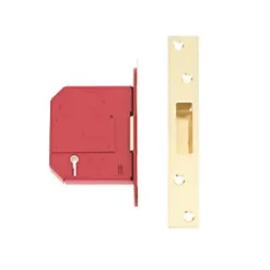 Union Brass BS 5-Lever Mortice Deadlock 81mm Case - 57mm Backset