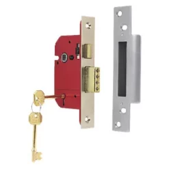 ERA Satin Nickel BS 5-Lever Mortice Sashlock 64mm Case - 44mm Backset