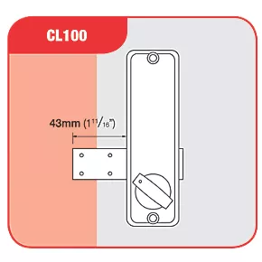 Codelocks Mechanical Medium Duty Push-Button Lock Surface Deadbolt 7 Codelocks Mechanical Medium Duty Push-Button Lock Surface Deadbolt - Image 5