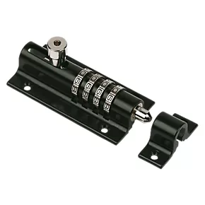 Squire Die-Cast Steel Combination Locking Bolt 120mm 2 Squire Die-Cast Steel Combination Locking Bolt 120mm