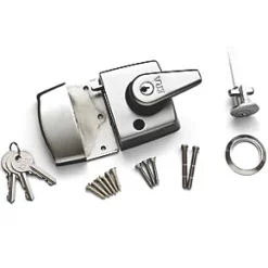 ERA 193-35-1 Double Locking Night Latch Satin Chrome 60mm Backset