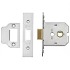 Eurospec Satin Chrome Flat Mortice Latch 65mm Case - 45mm Backset -Bolts Shop 2902T P