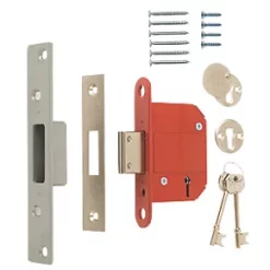 ERA 5 Lever Chrome Mortice Deadlock 64mm Case - 44mm Backset