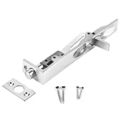 Smith & Locke Flush Bolt Polished Chrome 150mm