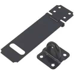 Smith & Locke Hasp & Staple Black 115mm