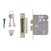 Smith & Locke 3 Lever Electric Brass Mortice Sashlock 76mm Case - 57mm Backset 1 Smith & Locke 3 Lever Electric Brass Mortice Sashlock 76mm Case - 57mm Backset -Bolts Shop 3289G P