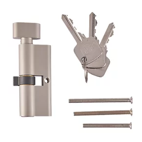 Smith & Locke 6-Pin Thumbturn Euro Cylinder 35-35 (70mm) Nickel 4 Smith & Locke 6-Pin Thumbturn Euro Cylinder 35-35 (70mm) Nickel - Image 2