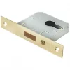 Smith & Locke Electro Brass Euro Profile Deadlock 64mm Case - 44mm Backset 1 Smith & Locke Electro Brass Euro Profile Deadlock 64mm Case - 44mm Backset -Bolts Shop 3681P P