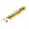 Necked Barrel Door Bolt Polished Brass 152mm 2 Necked Barrel Door Bolt Polished Brass 152mm -Bolts Shop 390PR P