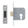 Smith & Locke Nickel-Plated Euro Profile Deadlock 64mm Case - 44mm Backset