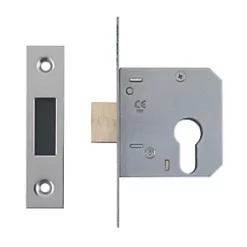Smith & Locke Nickel-Plated Euro Profile Deadlock 64mm Case - 44mm Backset