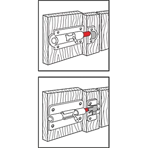 Ajustlock Heavy Duty Barrel Bolt Blue Passivated 76mm 4 Ajustlock Heavy Duty Barrel Bolt Blue Passivated 76mm - Image 2