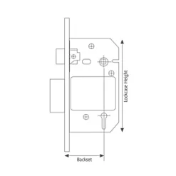 Union Stainless Steel BS 5-Lever Mortice Sashlock 81mm Case - 57mm Backset -Bolts Shop 4055D A1