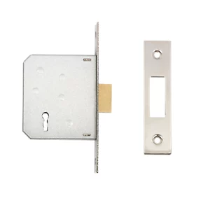 ERA 3 Lever Chrome Effect 3-Lever Mortice Deadlock 64mm Case - 44mm Backset 4 ERA 3 Lever Chrome Effect 3-Lever Mortice Deadlock 64mm Case - 44mm Backset - Image 2