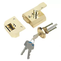 Smith & Locke Traditional Night Latch Electro Brass 40mm Backset