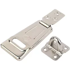 Smith & Locke Hasp & Staple Nickel 96mm