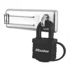 Master Lock Hasp & Staple with Padlock Black 110mm -Bolts Shop 53677 P