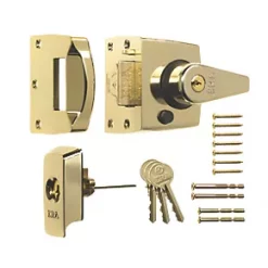 ERA 1830-31 Double Locking Night Latch Brass 40mm Backset