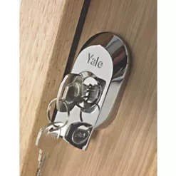 Yale BS Night Latch Polished Chrome 40mm -Bolts Shop 55402 A3
