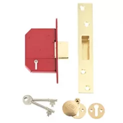 Union Brass BS 5-Lever Mortice Deadlock 68mm Case - 45mm Backset