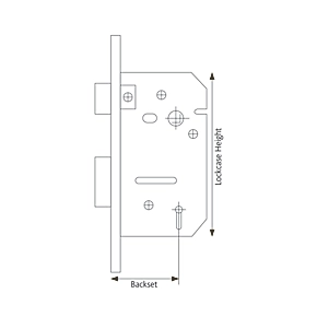Yale 5 Lever Polished Chrome Mortice Sashlock 76mm Case - 57mm Backset 4 Yale 5 Lever Polished Chrome Mortice Sashlock 76mm Case - 57mm Backset - Image 2