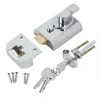 Smith & Locke ST-CHR-60 Deadlock Night Latch Polished Chrome 60mm Backset -Bolts Shop 6082J P