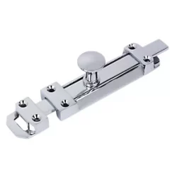 Heavy Duty Door Bolt Polished Chrome 150mm