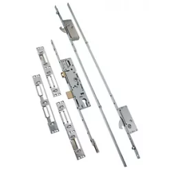 ERA Stainless Steel Euro Profile 2-Hook Replacement Door Multi-Point Lock Kit 53mm Case - 35mm Backset