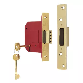 ERA Brass Effect BS 5-Lever Mortice Deadlock 76mm Case - 56mm Backset 3 ERA Brass Effect BS 5-Lever Mortice Deadlock 76mm Case - 56mm Backset