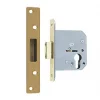ERA Polished Brass Euro Deadlock 61mm Case - 56mm Backset -Bolts Shop 708KR P
