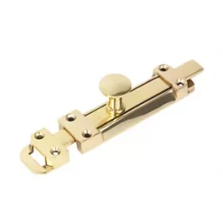 Heavy Duty Door Bolt Polished Brass 150mm