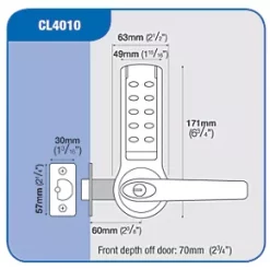 Codelocks CL4010 SS Electronic Medium Duty Push-Button Lock Tubular Latch 10 Codelocks CL4010 SS Electronic Medium Duty Push-Button Lock Tubular Latch -Bolts Shop 73102 A4