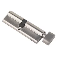 Smith & Locke 6-Pin Thumbturn Euro Cylinder Lock 45-50 (95mm) Polished Nickel
