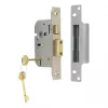 ERA 5 Lever Satin Nickel 5-Lever Mortice Sashlock 64mm Case - 44mm Backset -Bolts Shop 74653 P