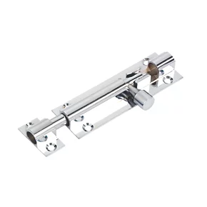 Straight Door Bolt Polished Chrome 76mm 3 Straight Door Bolt Polished Chrome 76mm