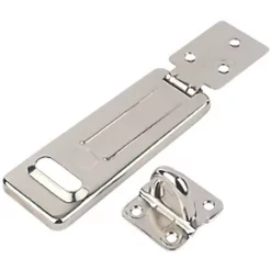 Smith & Locke Hasp & Staple Nickel 118mm