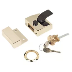 Yale 85 Narrow Night Latch Brass 40mm Backset