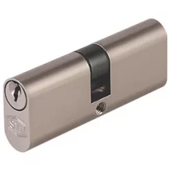 Smith & Locke 6-Pin Oval Cylinder 35-35 (70mm) Satin Nickel