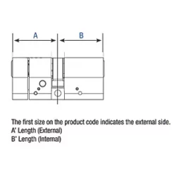 ERA 6-Pin Euro Cylinder Lock 35-45 (80mm) Satin Nickel 5 ERA 6-Pin Euro Cylinder Lock 35-45 (80mm) Satin Nickel -Bolts Shop 82181 A1