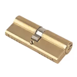 Yale 6-Pin Euro Cylinder Lock BS 40-40 (80mm) Polished Brass