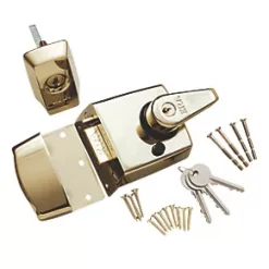ERA 1930-31 Double Locking Night Latch Brass 60mm Backset