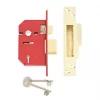 Union 5 Lever Brass 5-Lever Mortice Sashlock 68mm Case - 45mm Backset -Bolts Shop 9078D P