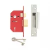 Union 5 Lever Stainless Steel 5-Lever Mortice Sashlock 68mm Case - 45mm Backset -Bolts Shop 9200D P