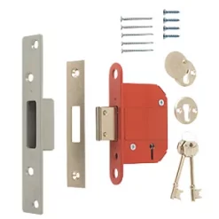 ERA 5 Lever Chrome Mortice Deadlock 76mm Case - 56mm Backset