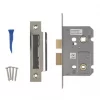Smith & Locke Polished Chrome Bathroom Mortice Lock 65mm Case - 44mm Backset -Bolts Shop 9600G P