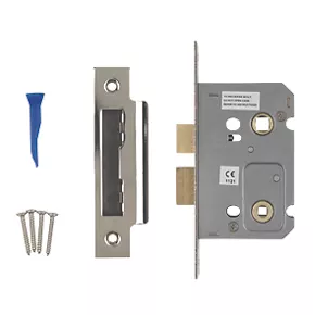 Smith & Locke Polished Chrome Bathroom Mortice Lock 65mm Case - 44mm Backset 2 Smith & Locke Polished Chrome Bathroom Mortice Lock 65mm Case - 44mm Backset