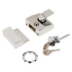 Yale 85 Narrow Night Latch Chrome-Plated 40mm Backset