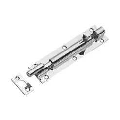 Necked Barrel Door Bolt Polished Chrome 152mm
